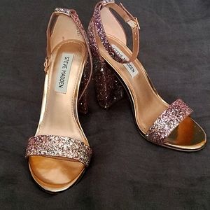 Pink/Rose gold heels
